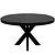 Kick eettafel Dax rond - 130cm - Zwart