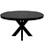 Kick eettafel Dax rond - 130cm - Zwart