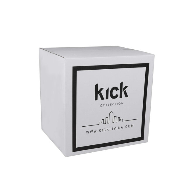 Kick barkruk Sepp - Bouclé - Wit