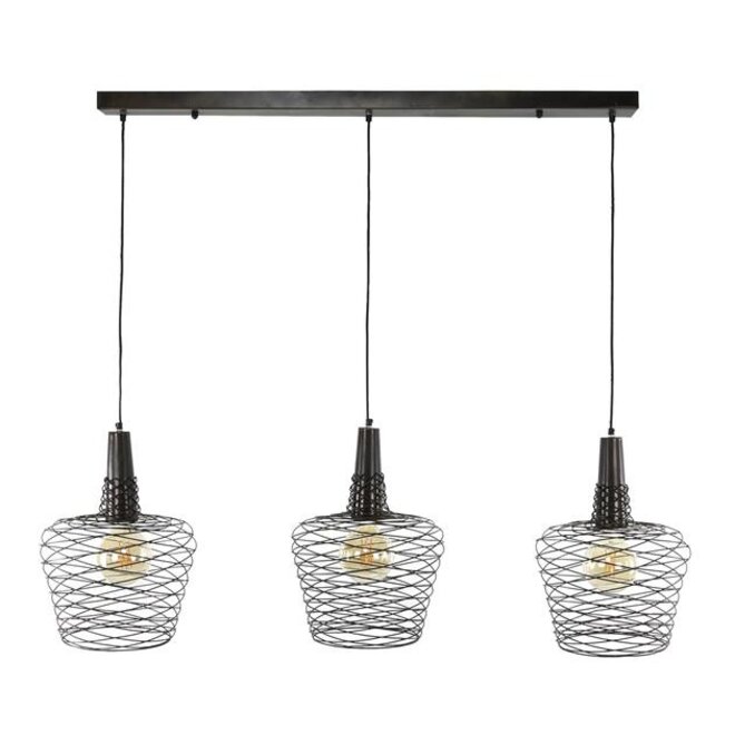 Hanglamp 3L accent / Antiek koper finish