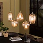 Hanglamp 5L diamond grain mix / Diamond glass