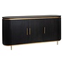 Rivello dressoir 3 drs. - 180x45x85<br />
Mango black olive & brass