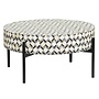 Brendola salontafel round dia.  60x35 (h)<br />
Bone inlay