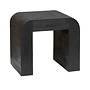 Ossana stool mango wood - sandblast black -  50x40x45