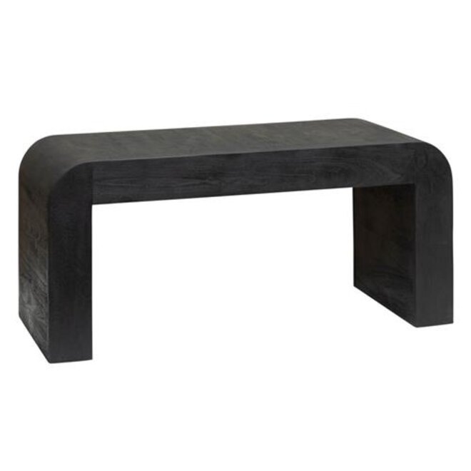 Ossana stool mango wood - sandblast black -  100x40x45