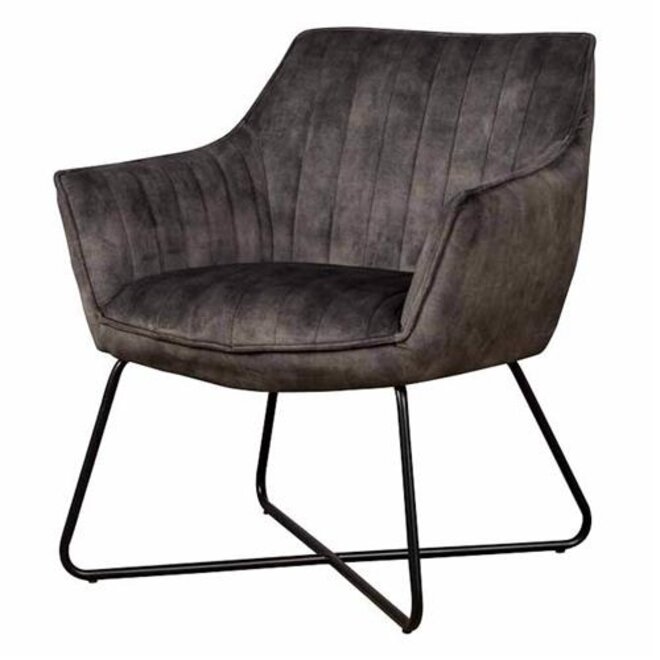 Monte fauteuil - fabric Adore 17 green<br />
Frame: powder coating black
