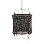 Hanglamp Z11 Black bamboo with paper
