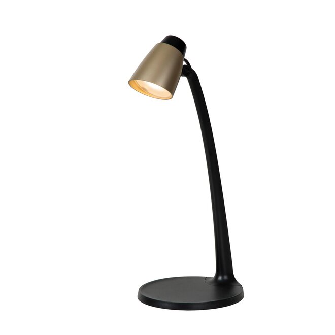 Lucide LUDO - Bureaulamp - LED - 1x4,5W 3000K - Mat Goud / Messing