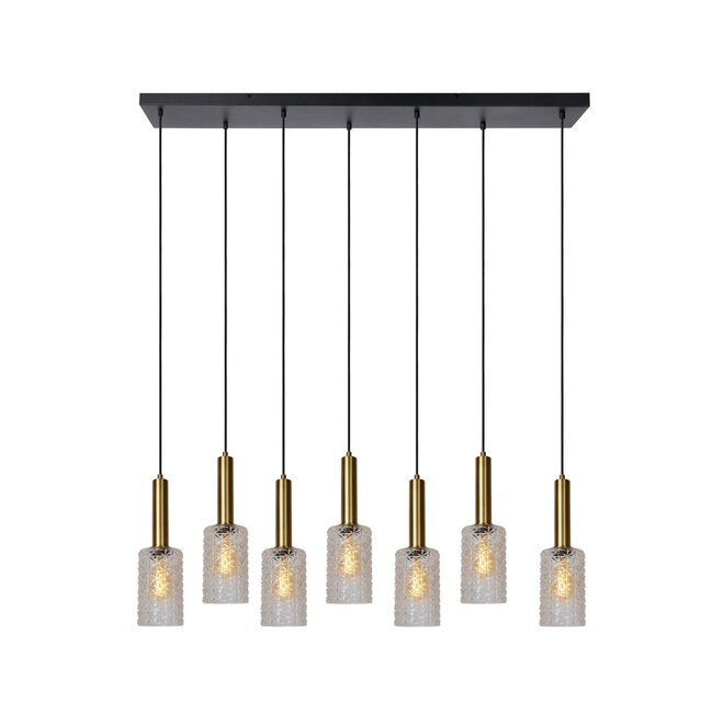 Lucide CORALIE - Hanglamp - 7xE27 - Transparant