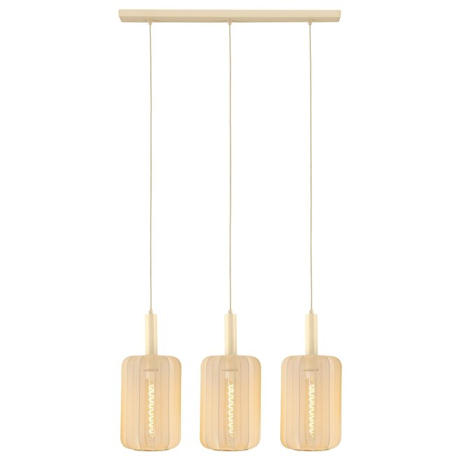 Lucide CORINA - Hanglamp - 3xE27 - Beige