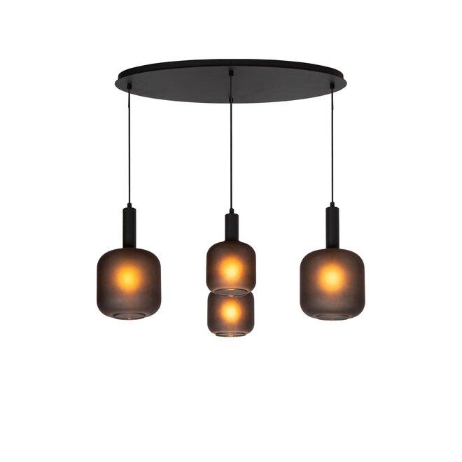 Lucide ELOISE - Hanglamp - 4xE27 - Zwart