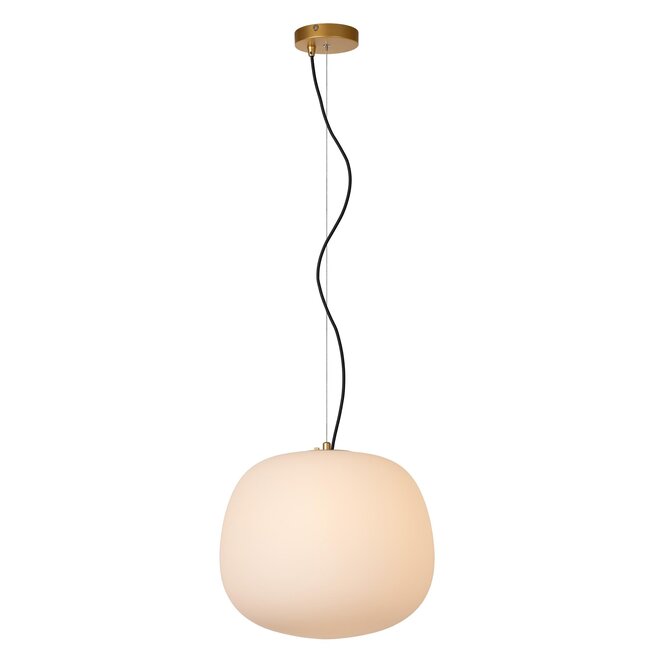 Lucide ELYSEE - Hanglamp - Ø 38 cm - 1xE27 - Opaal