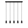 Lucide EVORA - Hanglamp - Ø 10 cm - 5xGU10 - Zwart