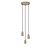Lucide EVORA - Hanglamp - Ø 25 cm - 3xGU10 - Taupe
