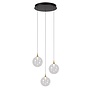 Lucide GISELA - Hanglamp - Ø 36 cm - LED Dimb. - 3x3,6W 2700K - Transparant