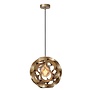 Lucide HANNELORE - Hanglamp - Ø 30 cm - 1xE27 - Mat Goud / Messing