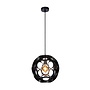 Lucide HANNELORE - Hanglamp - Ø 40 cm - 1xE27 - Zwart