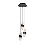 Lucide KLIGANDE - Hanglamp - Ø 25 cm - LED Dimb. - 3x8W 2700K - Zwart