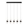 Lucide KLIGANDE - Hanglamp - LED Dimb. - 5x7,8W 2700K - Zwart