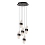 Lucide KLIGANDE - Hanglamp - Ø 30 cm - LED Dimb. - 5x8W 2700K - Zwart