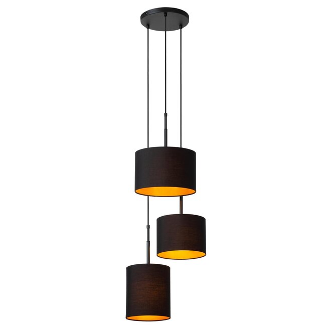 Lucide MAYA - Hanglamp - Ø 46 cm - 3xE27 - Zwart