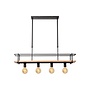 Lucide MILONGA - Hanglamp - 4xE27 - Zwart