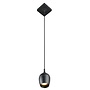 Lucide PRESTON - Hanglamp Badkamer - Ø 10 cm - 1xGU10 - IP44 - Zwart