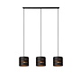 Lucide ROSAS - Hanglamp - 3xE27 - Zwart