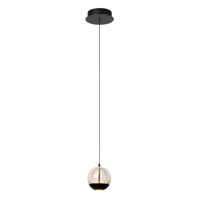 Lucide SENTUBAL - Hanglamp - Ø 14 cm - LED - 1x6,3W 2700K - Zwart