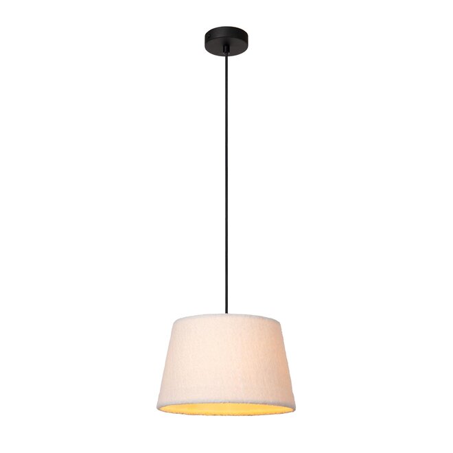Lucide WOOLLY - Hanglamp - Ø 28 cm - 1xE27 - Beige