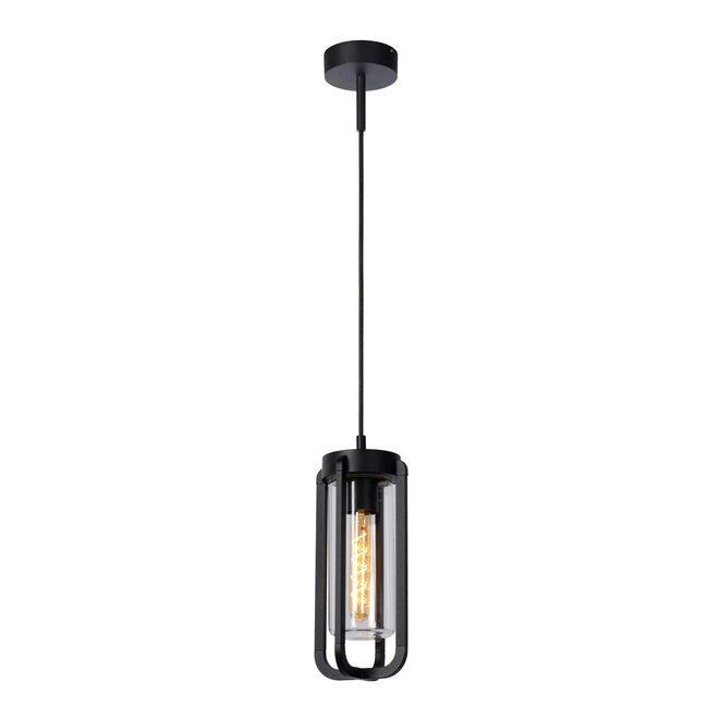 Lucide GARLAND - Hanglamp Buiten - Ø 15,1 cm - 1xE27 - IP44 - Zwart