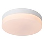 Lucide BISKIT - Plafonnière Badkamer - Ø 23 cm - LED - 1x12W 2700K - IP44 - Bewegingssensor - Wit