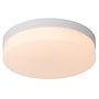 Lucide BISKIT - Plafonnière Badkamer - Ø 28 cm - LED - 1x18W 2700K - IP44 - Bewegingssensor - Wit