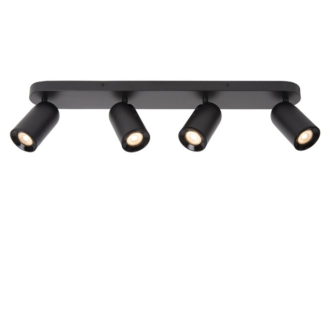 Lucide PUNCH - Plafondspot - 4xGU10 - Zwart
