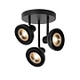 Lucide SENSAS - Plafondspot - Ø 25,8 cm - 3xGU10 (ES111) - Zwart