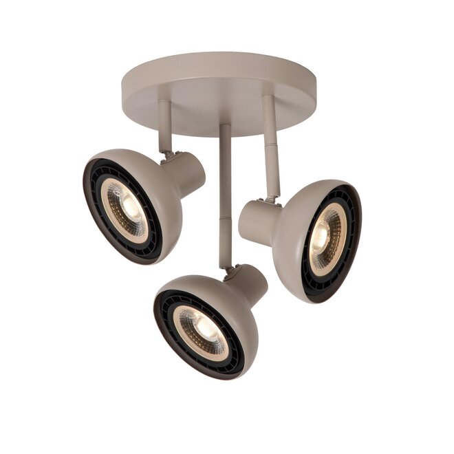Lucide SENSAS - Plafondspot - Ø 25,8 cm - 3xGU10 (ES111) - Beige