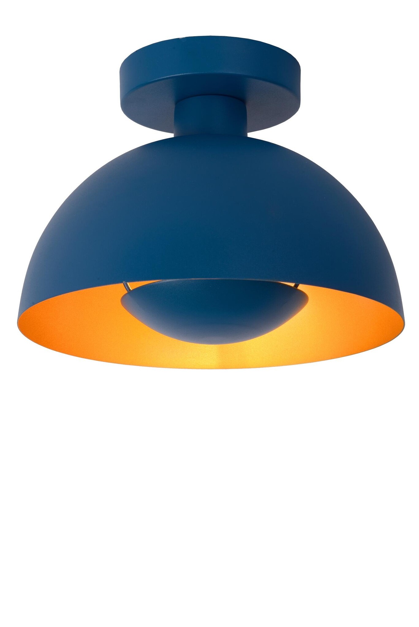 Lucide SIEMON - Plafonnière - Ø 25 cm - 1xE27 - Blauw