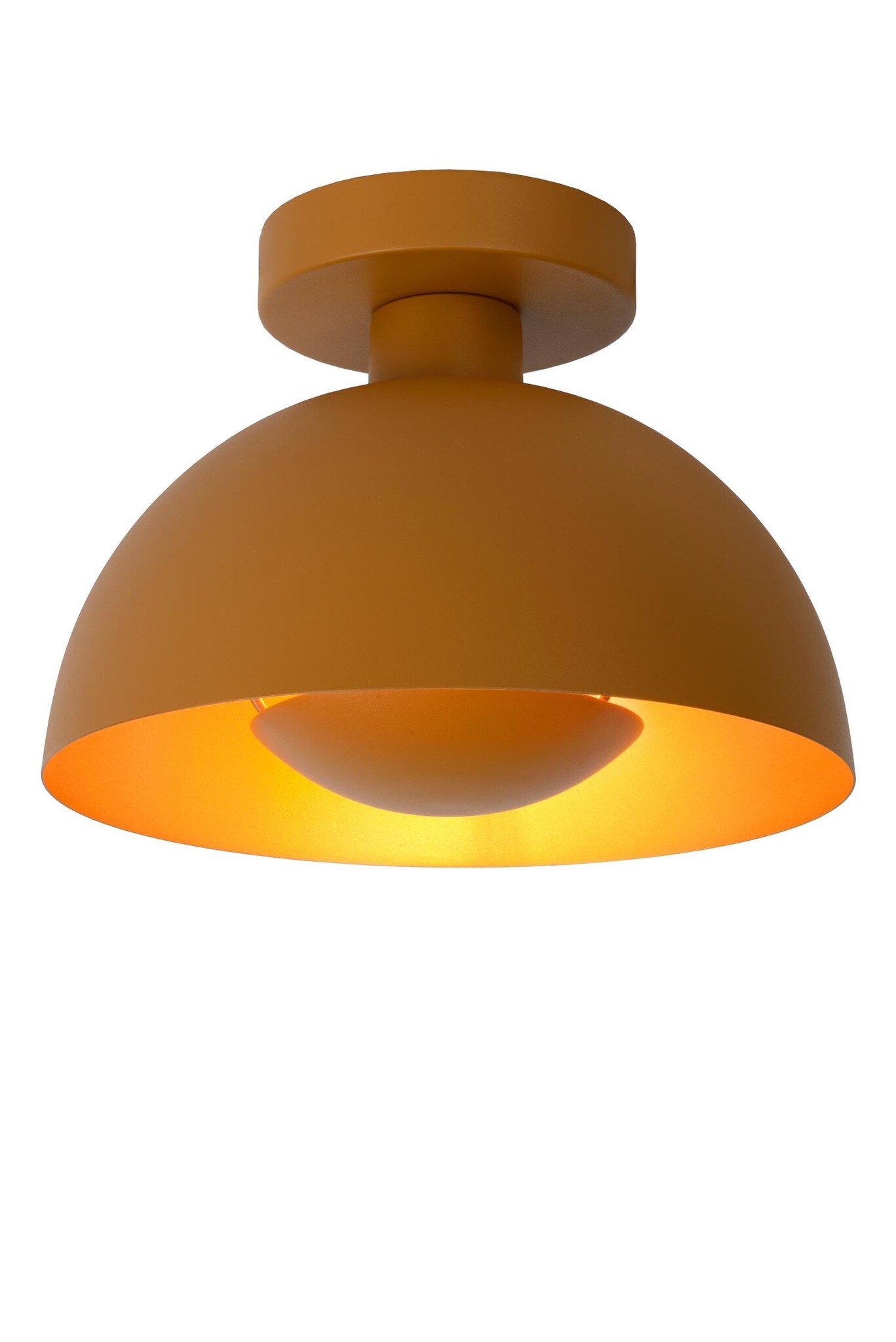 Lucide SIEMON - Plafonnière - Ø 25 cm - 1xE27 - Okergeel