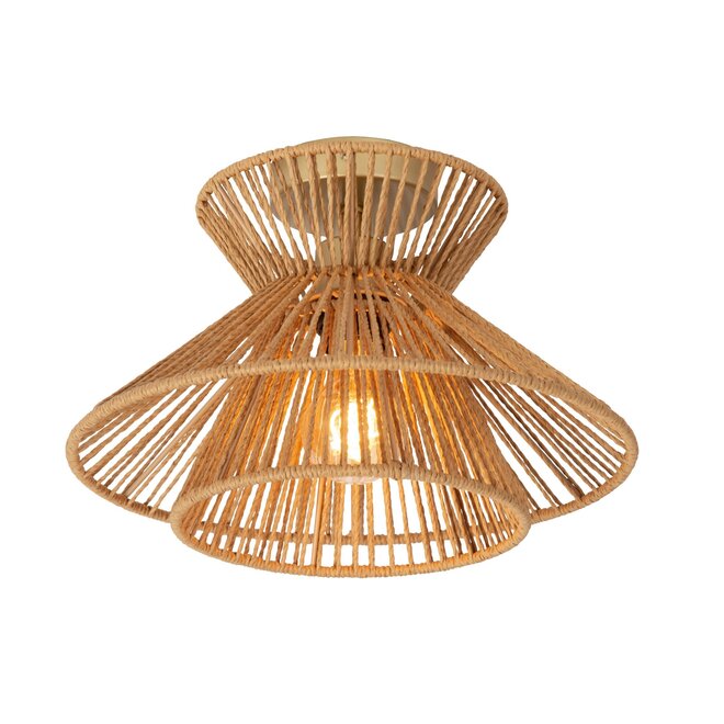 Lucide TASMAN - Plafonnière - Ø 32 cm - 1xE27 - Naturel