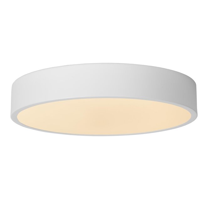 Lucide UNAR - Plafonnière - Ø 30 cm - LED Dimb. - 1x18W 2700K - 3 StepDim - Wit