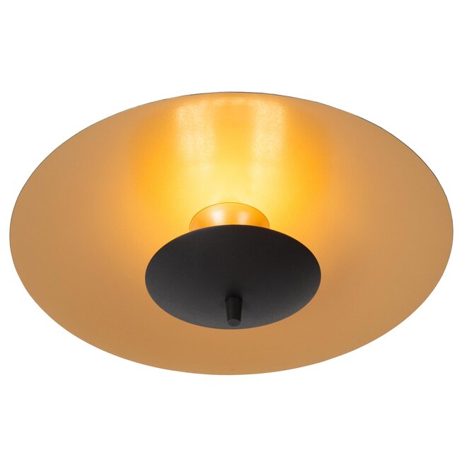 Lucide VULCAN - Plafonnière - Ø 35 cm - LED Dimb. - 1x9W 3000K - Zwart
