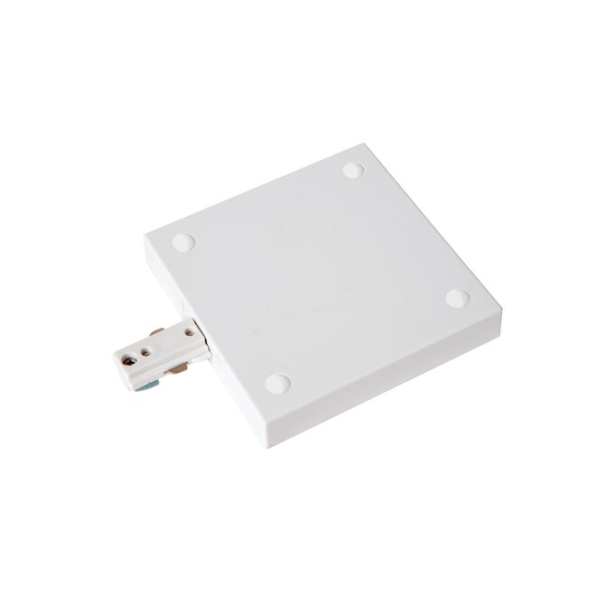 Lucide TRACK Startvoeding - 1-fase Railsysteem / Railverlichting - Enkel/Dubbel -Wit (Uitbreiding)