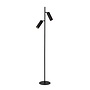 Lucide CLUBS - Vloerlamp - 2xGU10 - Zwart