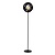 Lucide HANNELORE - Vloerlamp - Ø 40 cm - 1xE27 - Zwart