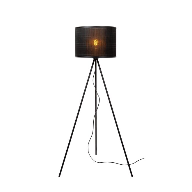 Lucide TAGALOG - Vloerlamp - Ø 55 cm - 1xE27 - Zwart