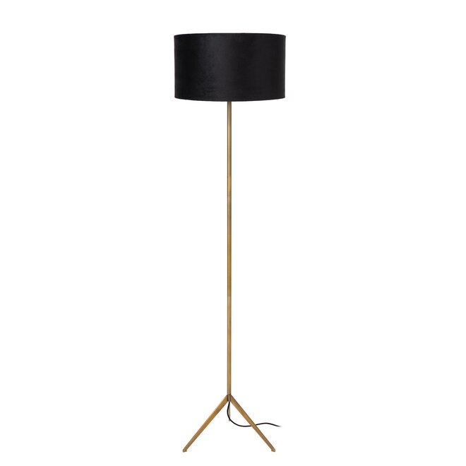 Lucide TONDO - Vloerlamp - Ø 38 cm - 1xE27 - Mat Goud / Messing