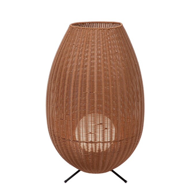 Lucide COLIN IP44 - Oplaadbare Vloerlamp Buiten - Accu/Batterij - LED Dimb. - 1x3W 3000K - IP44 - 3 StepDim - Naturel