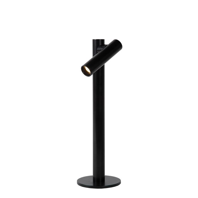 Lucide ANTRIM - Oplaadbare Tafellamp - Accu/Batterij - LED Dimb. - 1x2,2W 2700K - IP54 - Met draadloos oplaadstation - Zwart
