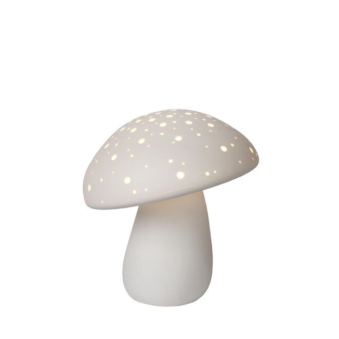Lucide FUNGO - Tafellamp - 1xE14 - Wit