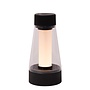 Lucide LORALI - Tafellamp - Batterijen - LED Dimb. - IP44 - Zwart